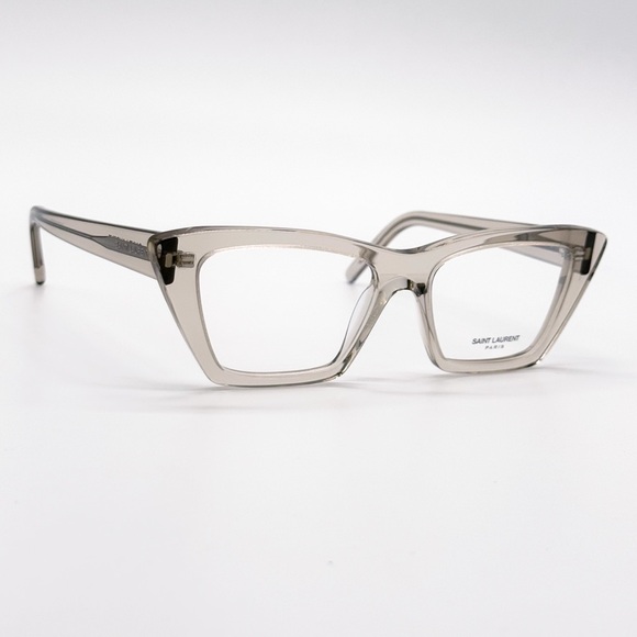NEW SAINT LAURENT SL 276 MICA OPT 005 GREY CLEAR SL276 005 WOMEN EYEGLASSES - Picture 4 of 11